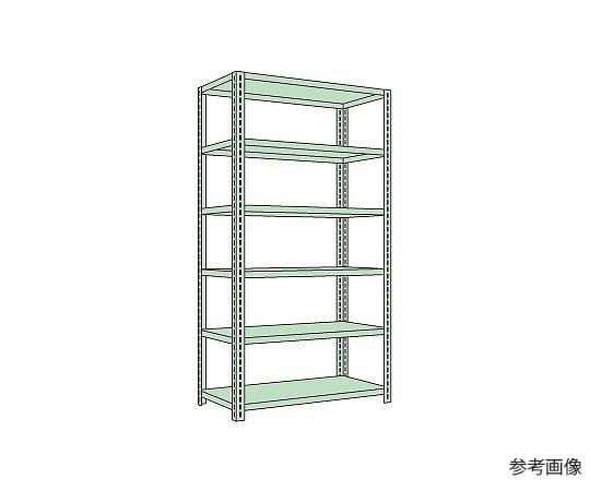 ボルトレスラック中軽量型　150kg/段　高さ2400mm　6段タイプ　W1500×D600×H2400mm
