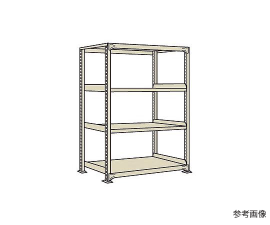 軽中量棚NDW型　150kg/段　単体　高さ1500mm　4段タイプ　W900×D450×H1500mm　NDW-9124