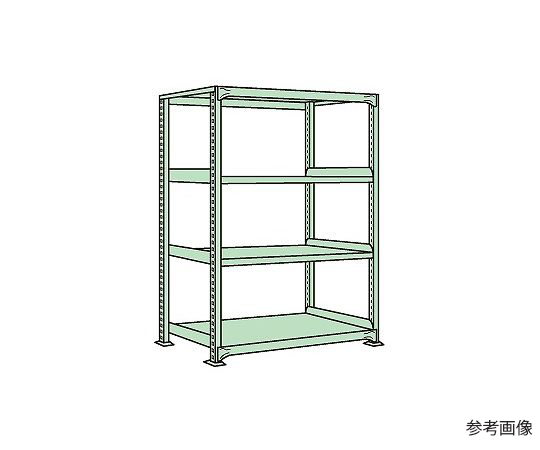 64-5324-90 軽中量棚ND型 150kg/段 単体 高さ1200mm 4段タイプ W1200