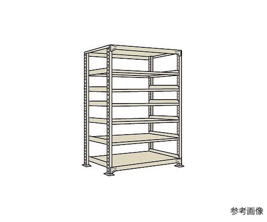 64-5327-83 軽中量棚NDW型 150kg/段 単体 高さ2400mm 7段タイプ W1200