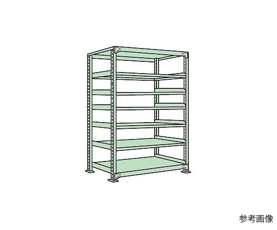 64-5328-28 軽中量棚ND型 150kg/段 単体 高さ2400mm 7段タイプ W900