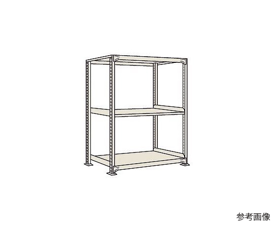 64-5359-49 中量棚CW型 500kg/段 単体 高さ1500mm 4段タイプ W1200