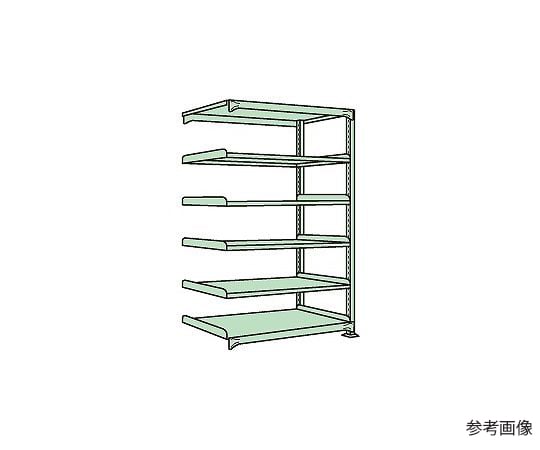 64-5370-01 中量棚B型 500kg/段 連結 高さ2100mm 5段タイプ W1200×D600