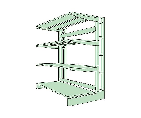 キャンチラック　250kgタイプ　単体　片面　高さ1800mm　W1750×D634×H1800mm　CR-21S4