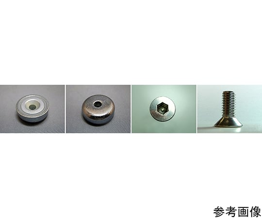 64-5404-39ネオジムキャップΦ25×8-M5皿穴皿ボルト付 CNE06