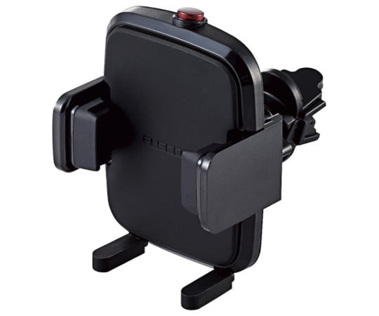 車載アクセサリー　スマホスタンド　ワンタッチホルダー　エアコンルーバー取付タイプ　ブラック