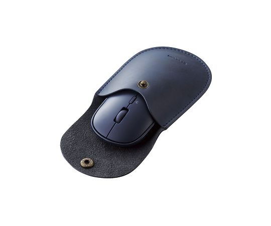 64-5409-21 BlueLEDマウス 薄型 Bluetooth対応 4ボタン ポーチ付 ブルー M-TM10BBBU