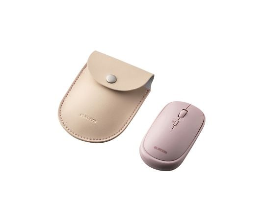 BlueLEDマウス 薄型 Bluetooth対応 4ボタン ポーチ付 ピンク M-TM10BBPN