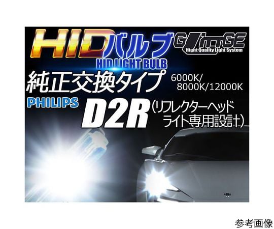 64-5588-09 D2R HIDバルブ 8000K 2個入り H-BD2R35-8000K 【AXEL】 アズワン