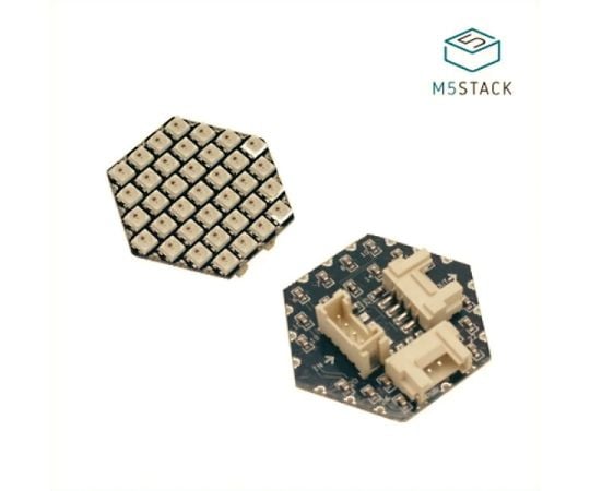 M5Stack用NeoPixel互換LED搭載 六角形ユニット