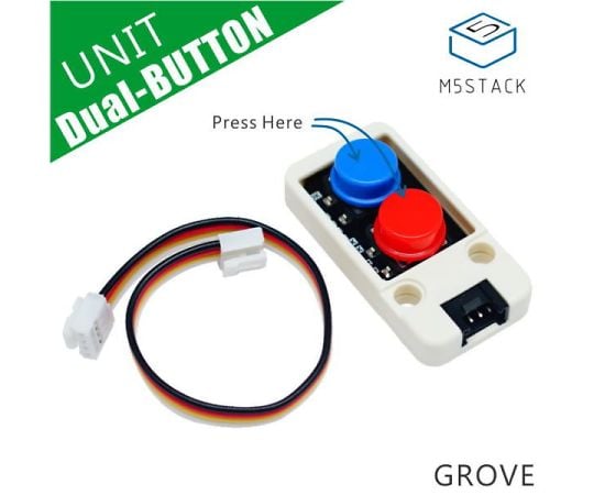 M5Stack用デュアルボタンユニット