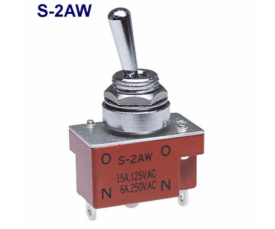 パネルシール形小形トグルスイッチ ON-ON 単極双頭