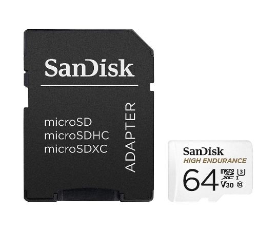高耐久microSDXCメモリカード（64GB、UHS-I、U3、V30、C10） SDSQQNR-064G-GN6IA