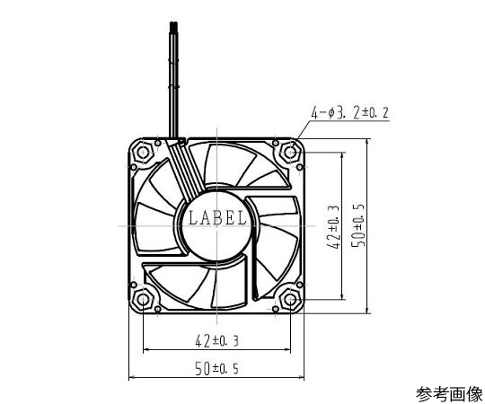 DCファンモーター 12V 50mm