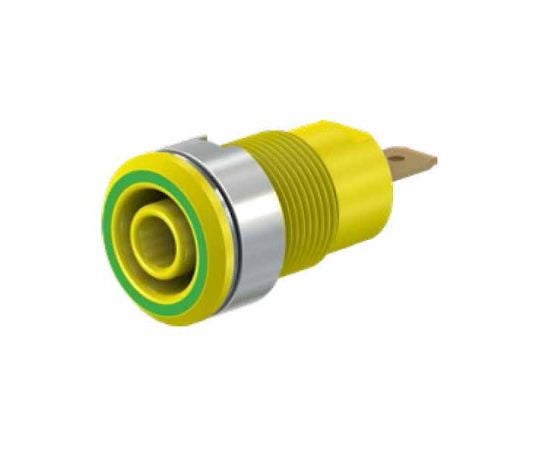 バナナジャック(はんだ付けタイプ、緑/黄)