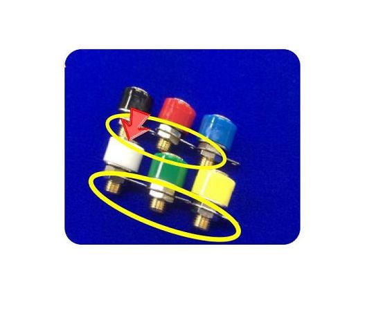 バナナジャック金メッキ端子 (白)