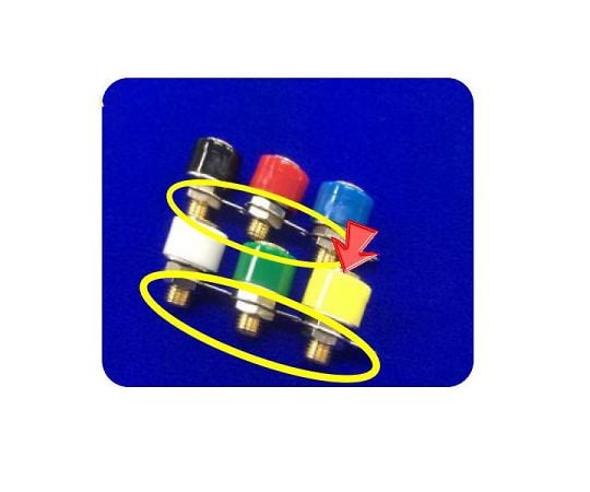 バナナジャック金メッキ端子 (黄)