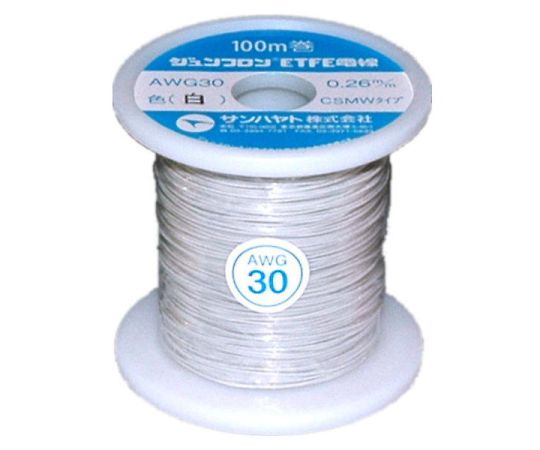 ETFE電線(ジュンフロン線) 白 0.26mm 100m
