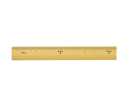 64 5862 48 竹製ものさし 30cmハトメ付 Axel アズワン