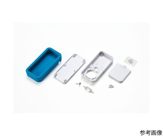 CSS型シリコンカバー付きプラスチックケース ブラック/シアンブルー