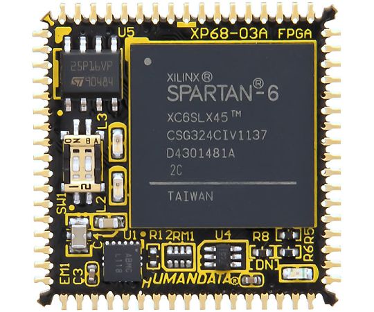64-6124-89PLCC68 Spartan-6 FPGAモジュール XP68-03-LX45