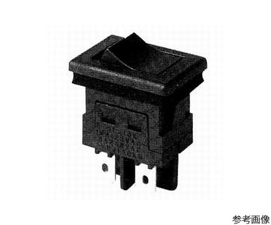 小形ロッカースイッチ 2極 ON-OFF タブ端子