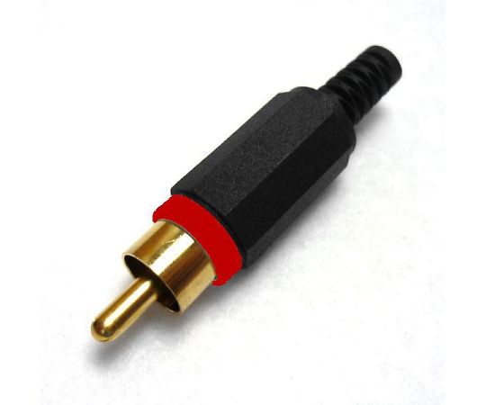 RCAプラグ 赤 金メッキ