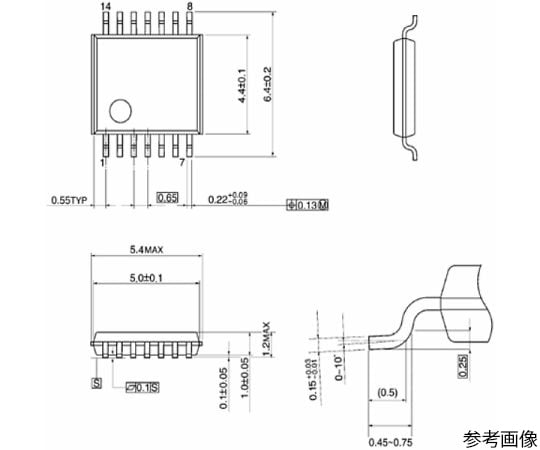 4回路 2入力ORゲート CMOS TSSOP14
