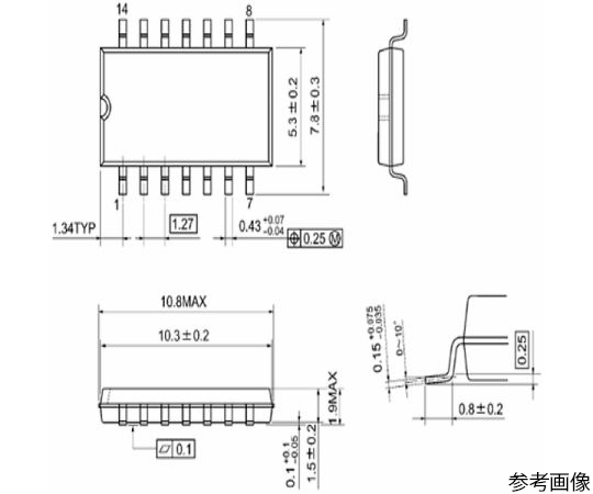 2回路 Dフリップフロップ CMOS SOP14