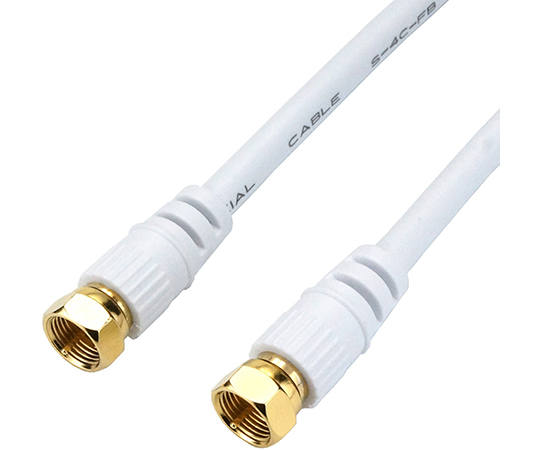 アンテナケーブル S 4c Fb同軸 10m ホワイト Bs Cs 地デジ 4k8k放送対応 ホーリック Axel アズワン アンテナケーブル S 4c Fb同軸 10m ホワイト Bs Cs 地デジ 4k8k放送対応 ホーリック Axel アズワン