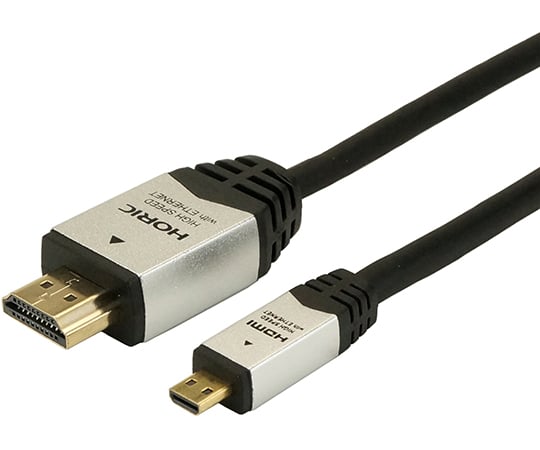 HDMIマイクロケーブル　2.0m　シルバー　タイプAオス-タイプDオス