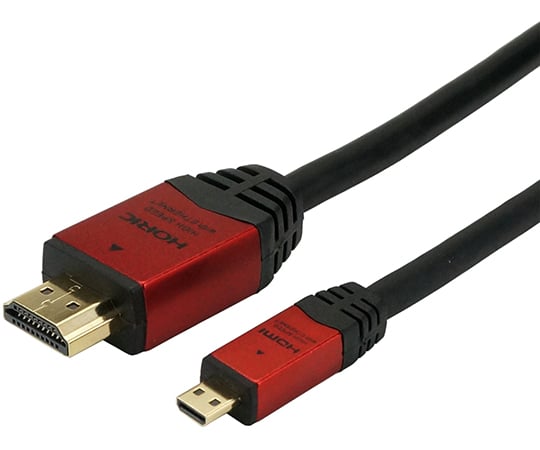 HDMIマイクロケーブル　5.0m　レッド　タイプAオス-タイプDオス