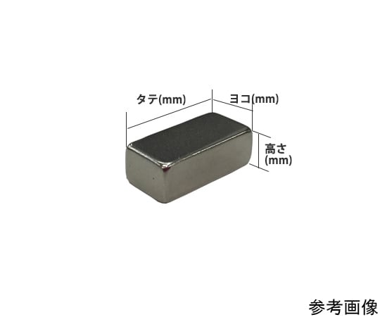 64-6330-45 ネオジム磁石 角型 10×10×10 2個入 NKS0128