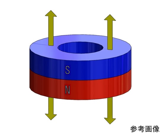 64-6339-68 ネオジム磁石 リング型 φ120×φ80×20 1個入 NRS0121 【AXEL
