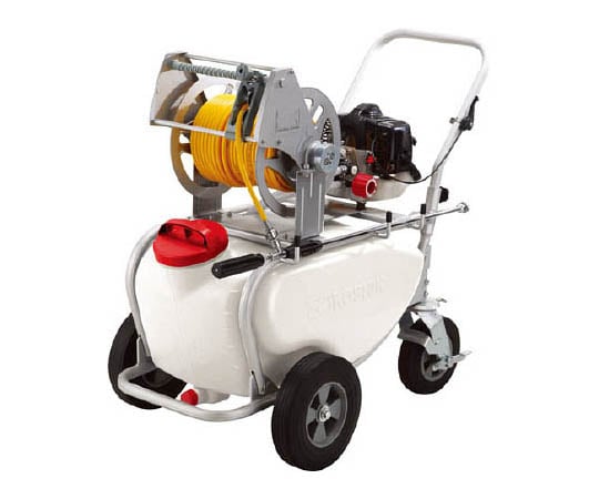 タンクキャリー付きエンジン動噴　５０L　２サイクル　シングルピストン式