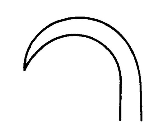 単鋭鈎　強弯　16.5cm