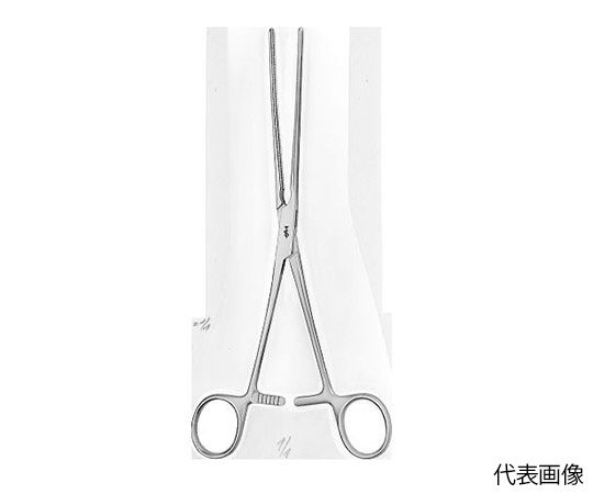 胃腸鉗子　コッヘル　無外傷性　強弾性　直　25cm