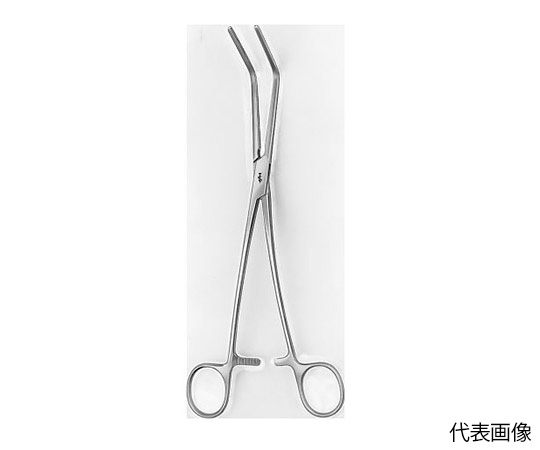 多目的血管鉗子　ドゥベーキー　無外傷性　60°　全長235mm