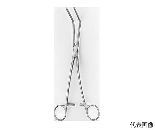 多目的血管鉗子　ドゥベーキー　無外傷性　60°　全長275mm