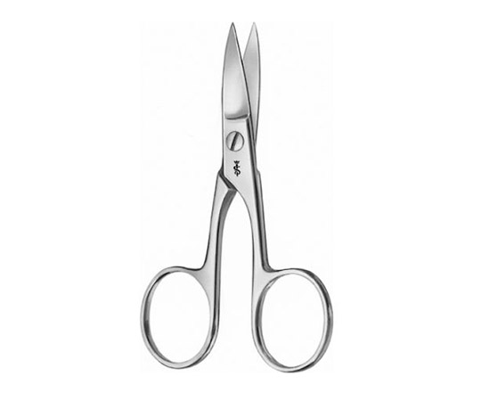 爪切り剪刀　反　全長100mm