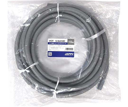 キャブタイヤケーブル　灰色　10m