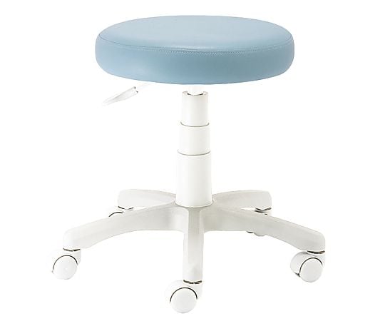 ラウンドチェア　ホワイト脚　ブルー