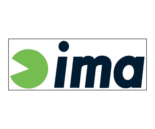 ima　Logo-Sticker　W200mm　/　LIME-NAVY