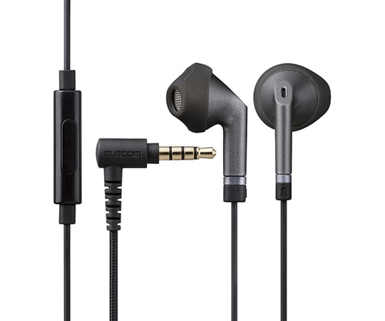 ステレオイヤホン　セミオープン型　φ3.5mm　マイク付　Fast　Music　FS10I　13.6mmドライバー　高耐久ケーブル　ブラック