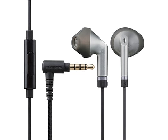 ステレオイヤホン　セミオープン型　φ3.5mm　マイク付　Fast　Music　FS10I　13.6mmドライバー　高耐久ケーブル　シルバー