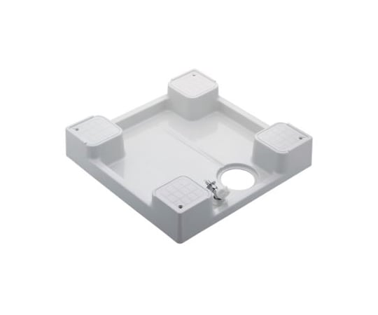 洗濯機用防水パン（水栓つき）　ホワイト