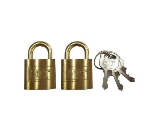 HIT　シリンダー南京錠　同一番号　25mm　2個入