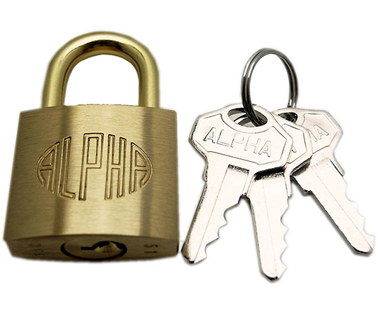 ALPHA　シリンダー南京錠　30mm