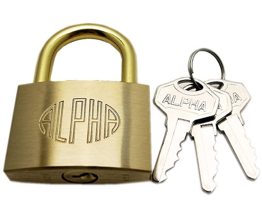 ALPHA　シリンダー南京錠　45mm