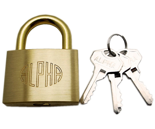 ALPHA　シリンダー南京錠　50mm
